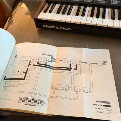 VTG Sequential Circuits Six-Trak Analog Synthesizer + Orig Box, Foam, Manual (Upgraded NVRAM) image 5