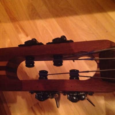 Wishbass Fretless Handmade 2010 Natural Cherry Left Handed image 18