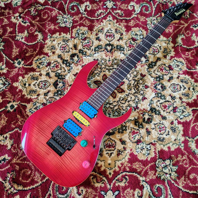 2001 Ibanez RG1680 J Custom Deep Red (DRD), Dimarzio PAF Pro 151 Blue, FujiGen Japan MIJ image 1