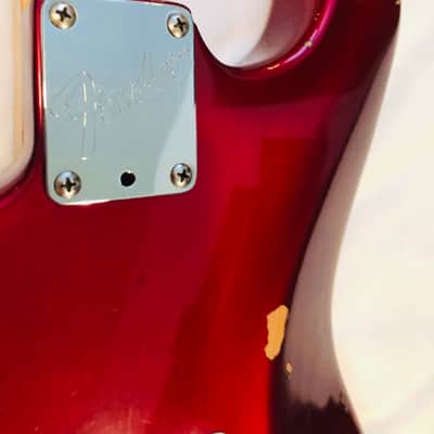 Fender Strat Plus Deluxe with Maple Fretboard 1988-1993 - Crimson Frost image 7