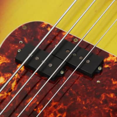 1966 Fender Precision P Bass Vintage 100% All Original Left-Handed Sunburst Lefty ‘66 P-Bass with Vintage No Logo Pre-CBS Hard Case image 10