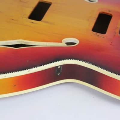 1967 Vintage Fender Coronado II XII Sunburst BODY USA 1960s Early-CBS image 16