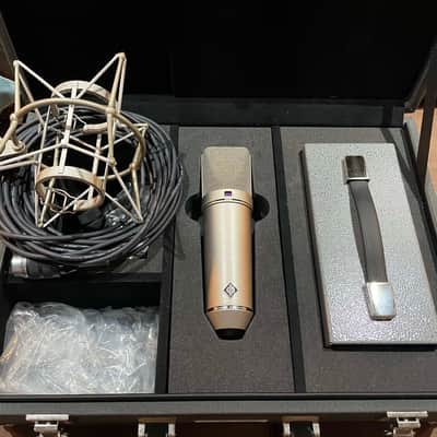 Neumann U 67 Set Large Diaphragm Multipattern Tube Condenser Microphone Reissue 2018 - Present - Nickel image 3