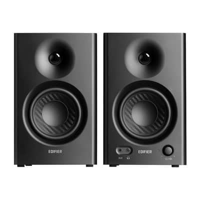 Edifier MR4 Powered Studio Monitor Speakers, 4" Active Near-field Monitor Speaker - Black (Pair) image 2