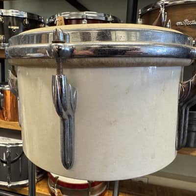 1960s Premier Bongos 6" and 8" White image 4
