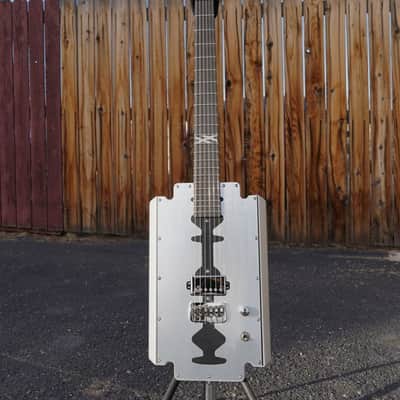 Schecter DIAMOND SERIES Machine Gun Kelly Razor Blade Metallic Silver 6-String Electric Guitar image 2