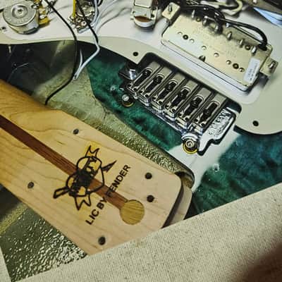 Fender licensed  all parts Custom  build guitar,  maple top, duncan pup image 12