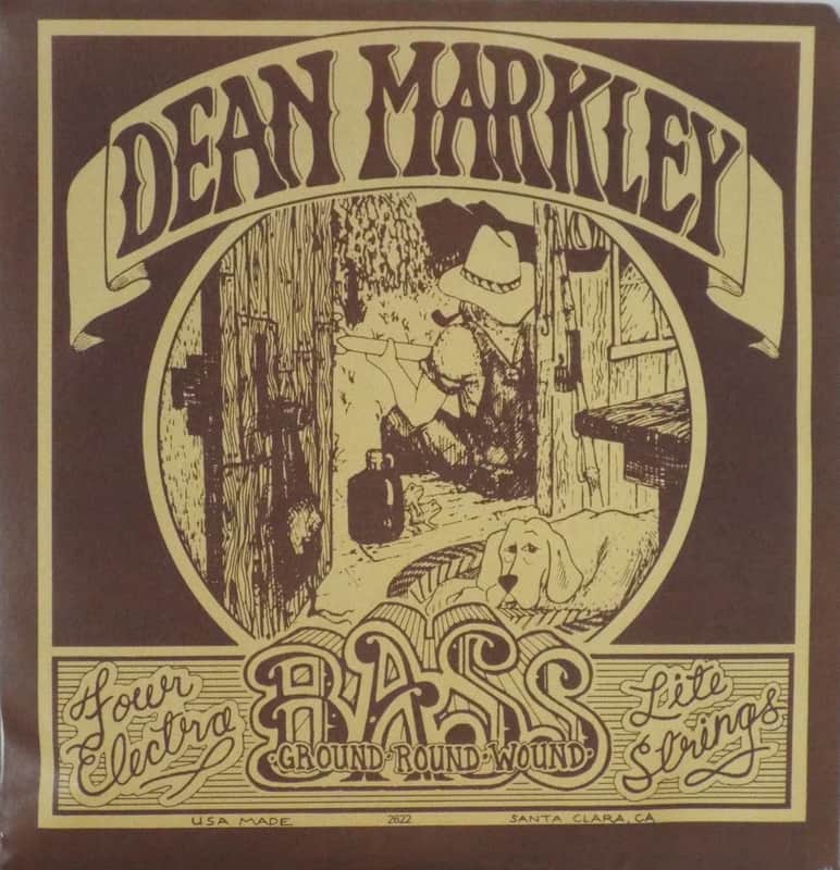 Dean Markley Vintage Ground Round Wound Light Bass Strings from the 1970s image 1