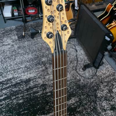 Feelie's 5-string custom bass 2018 - Brown image 3