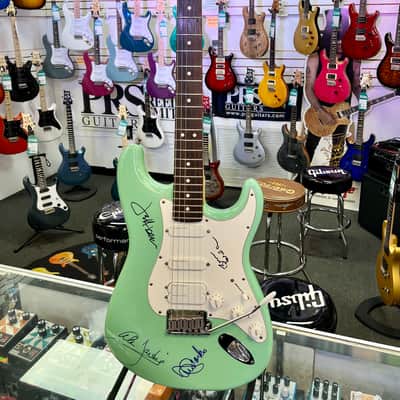 Fender Jeff Beck Stratocaster, 1999, Autographed by Brian Wilson, Jeff Beck, Al Jardine & David Marks with Case image 7