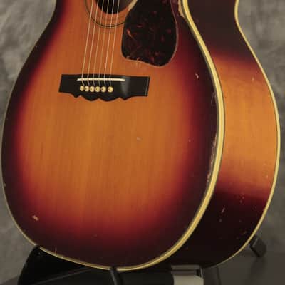 original 1965 Guild F-50 Navarre flattop Sunburst image 5