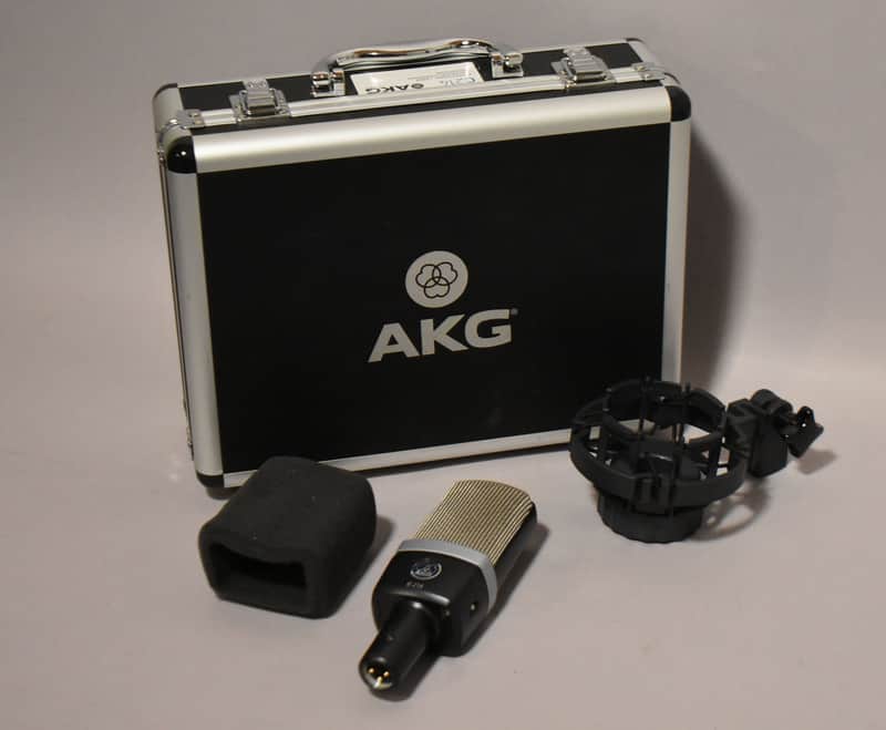 AKG C214 Studio Condenser Microphone Recording Mic w/Case & Shock Mount image 1