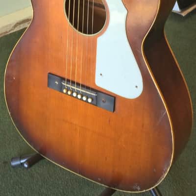 1968 Silvertone Acoustic Guitar 643 12149 1281H643 Made in USA by Harmony! image 1