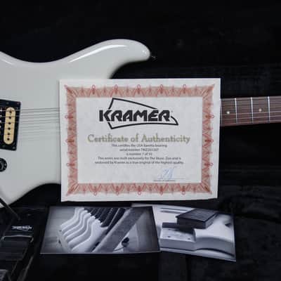 Kramer Music Zoo Exclusive Limited Run USA Baretta #7 of 10 White 2012 w/OHSC image 12