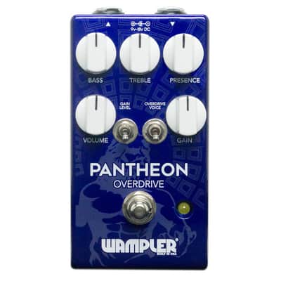 Wampler Pantheon Overdrive Pedal + 2x Gator Patch Cable 3 Pack image 2
