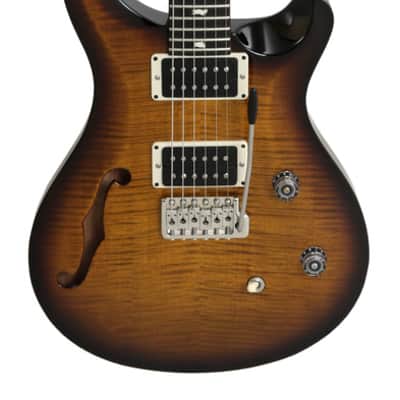 PRS CE 24 Semi Hollow Black Amber Flame Top 2023 New on Sale image 2