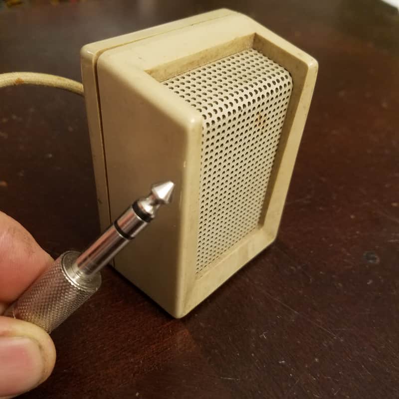1950s Shure Revere C-24-162-1 Harp Mic Beige Plastic & Bei…
