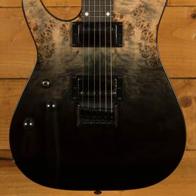 Schecter C-1 Standard - Roasted Maple - Black Fade Burst Burl - Left-Handed image 1