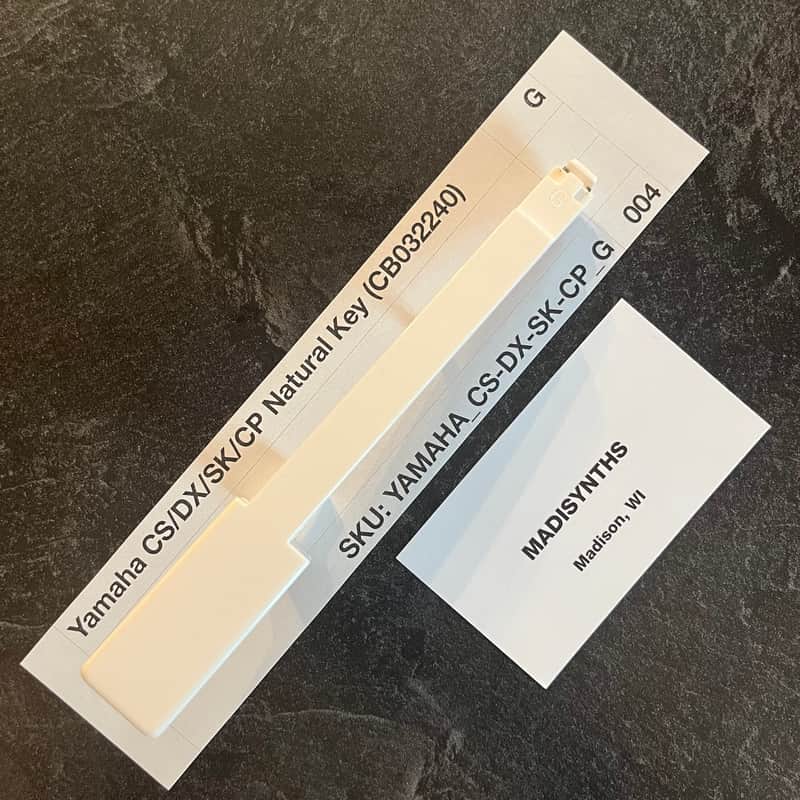 ORIGINAL Yamaha Replacement G Key (CB032240) for CS70M, CS5, CS15, CS15D, CS20, CS20M, CS40M, DX9, DX21, DX27, DX27S, SK20, SK30, CP10, CP11, CE20, PS10, PS20, YK10, and more image 1