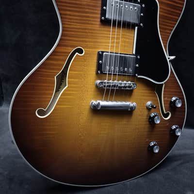 Eastman T486-GB Thinline Archtop - Goldburst image 5