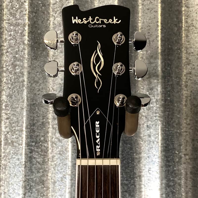 Westcreek Racer Offset SG Black Solid Body Guitar #0110 Used | Reverb