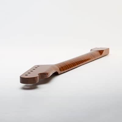 Allparts Select "Licensed by Fender®" AAA+ Roasted Flame Maple Vintage Spec Replacement Neck for Telecaster® - Nitro Finish - Soft V Shape image 12