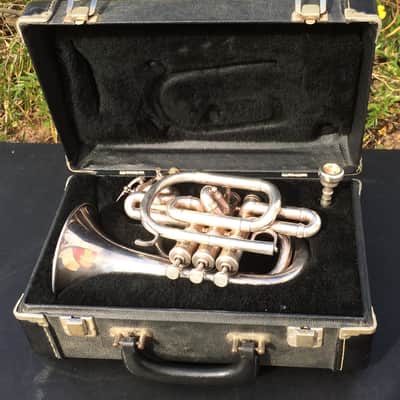 E Benge USA Silver Pocket Trumpet image 2