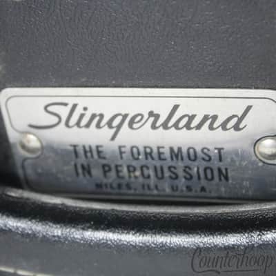 Slingerland 5.5x14" Hard Shell Case Vintage 60s USA w/ Stick/Stand Divider Niles image 2