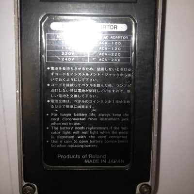 BOSS vintage BF-2 Flanger 1980, black label, MIJ, Silver Screw, Rubber Stamped image 9