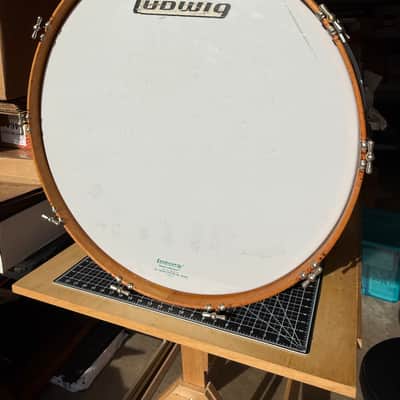 Leedy and Ludwig Concert / Symphony Bass Drum 1950-1954 - Mahogany and Maple Natural image 18