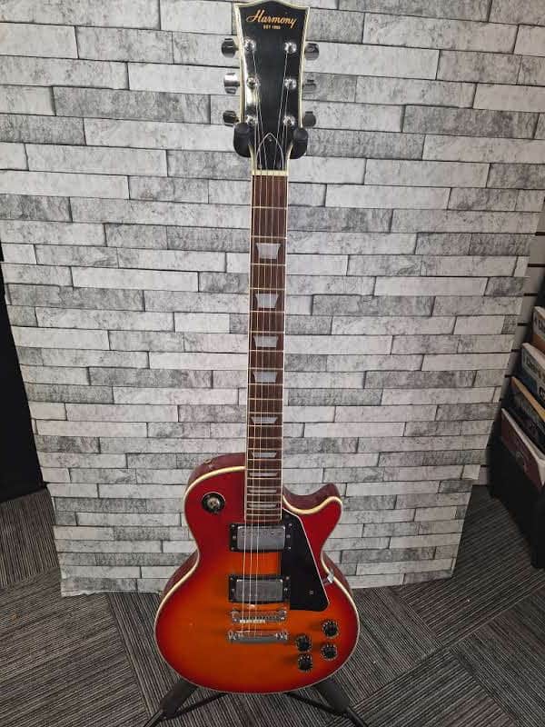 Harmony H-90 1970's Les Paul lawsuit era - Red Cherry Burst image 1