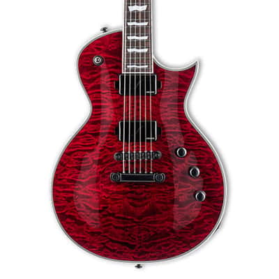 ESP LTD EC-1000QM Fluence Electric Guitar - See Thru Black Cherry - B-Stock image 1