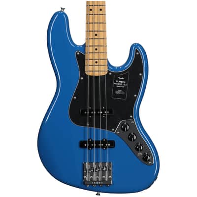 Fender Player II Modified Active Jazz Electric Bass, Maple Fingerboard (with Gig Bag), Electric Blue image 4