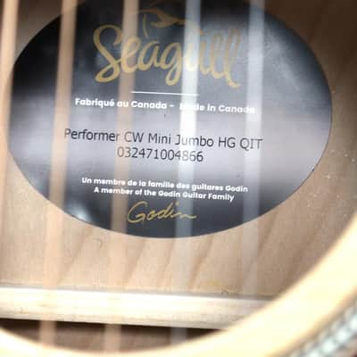 Seagull Performer CW Mini Jumbo HG Presys II w/Bag image 7