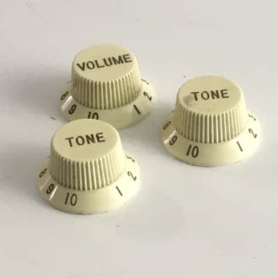 Vintage Genuine Fender USA Japan Strat MIJ Stratocaster Knobs Guitar Relic Fuji-Gen image 1