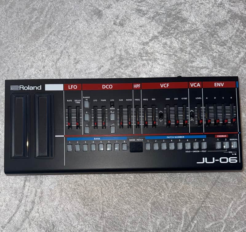 Roland JU-06 Boutique Series Digital Synthesizer Sound Module 2015 - Present - Black image 1