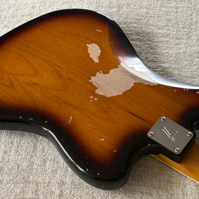 2012 Fender Kurt Cobain Road Worn Jaguar Left Hand Lefty + Case + Book + Extra Pickups Classic Player Jaguar Special HH Wiring image 18