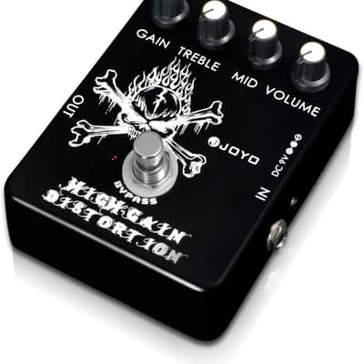 JOYO JF-04 High Gain Distortion, Guitar FX Pedal with Mid EQ 2020 Black image 2