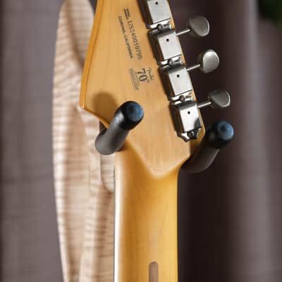 Custom Metallic Grey Strat Style HSS. Genuine Mahogany & Flame Maple Binding. image 13