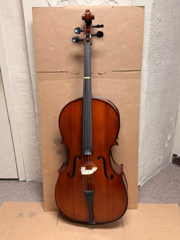 Yamaha VC3 4/4 Cello Outfit 2014 - Natural Poly Varnish (w/ Gig Bag)) image 1