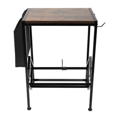 2-Tier Mobile Record & Media Storage Cart | Rolling Vinyl Rack for Music Rooms, Listening Spaces & Home Studios image 2