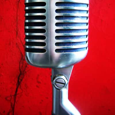 Vintage RARE 1957 Stromberg Carlson MC-41 / Shure 55S variant Satin Chrome w cable & Atlas SO-1B Elvis 55 Super 55 image 10