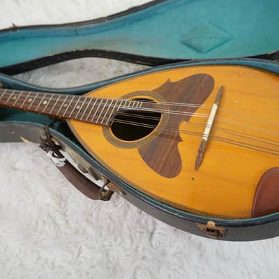 1968 Suzuki No. 228 Bowl Back Mandolin w/ Original Hard Case Japan image 19