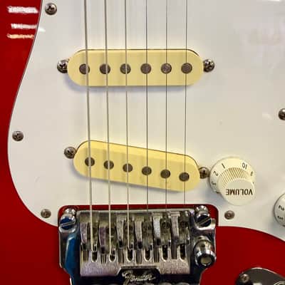 Squier Stratocaster Made In Japan with System 1 Tremolo, Red - Pre Owned image 5