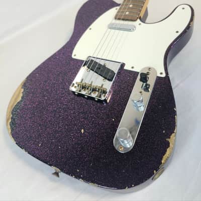 Fender Custom Shop 1960 Tele Relic, Time Machine, Ash Body, AAA Rosewood FB, Magenta Sparkle, w/HSC image 8