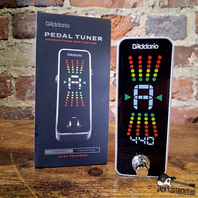 D'Addario Chromatic Pedal Tuner w/ Box *USED* (2020s - Silver) image 1