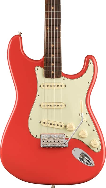 Fender American Vintage II 1961 Stratocaster Electric Guitar, Rosewood Fingerboard, Fiesta Red image 1