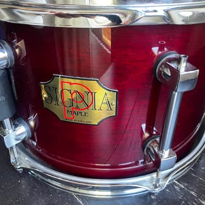 Premier Signia 12x8" Rack Tom - Cherry Wood Red image 6