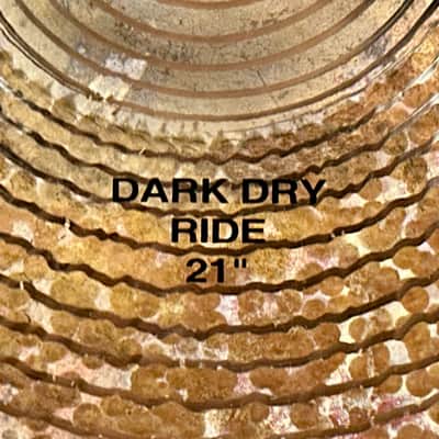 21" Paiste Masters Dark Dry Ride Cymbal 2830g *Video* image 4