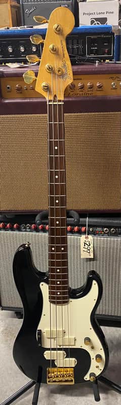 1983 Fender Elite Precision Bass 2- Black - Includes Vintage Hardshell Case image 1